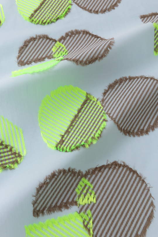 POLSDOT ジャカードアートファブリック　col:サックス