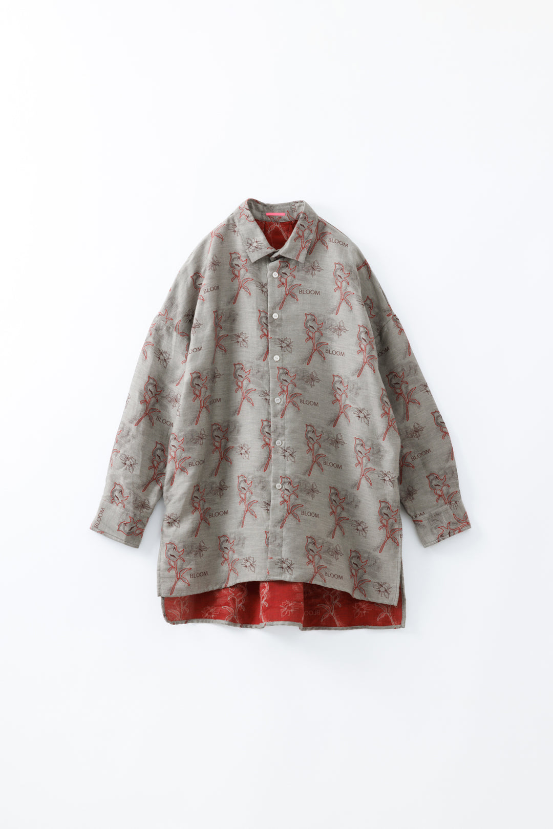 -Letter-　シャツ　col:レッド
