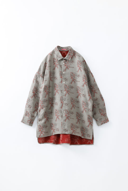-Letter-　シャツ　col:レッド