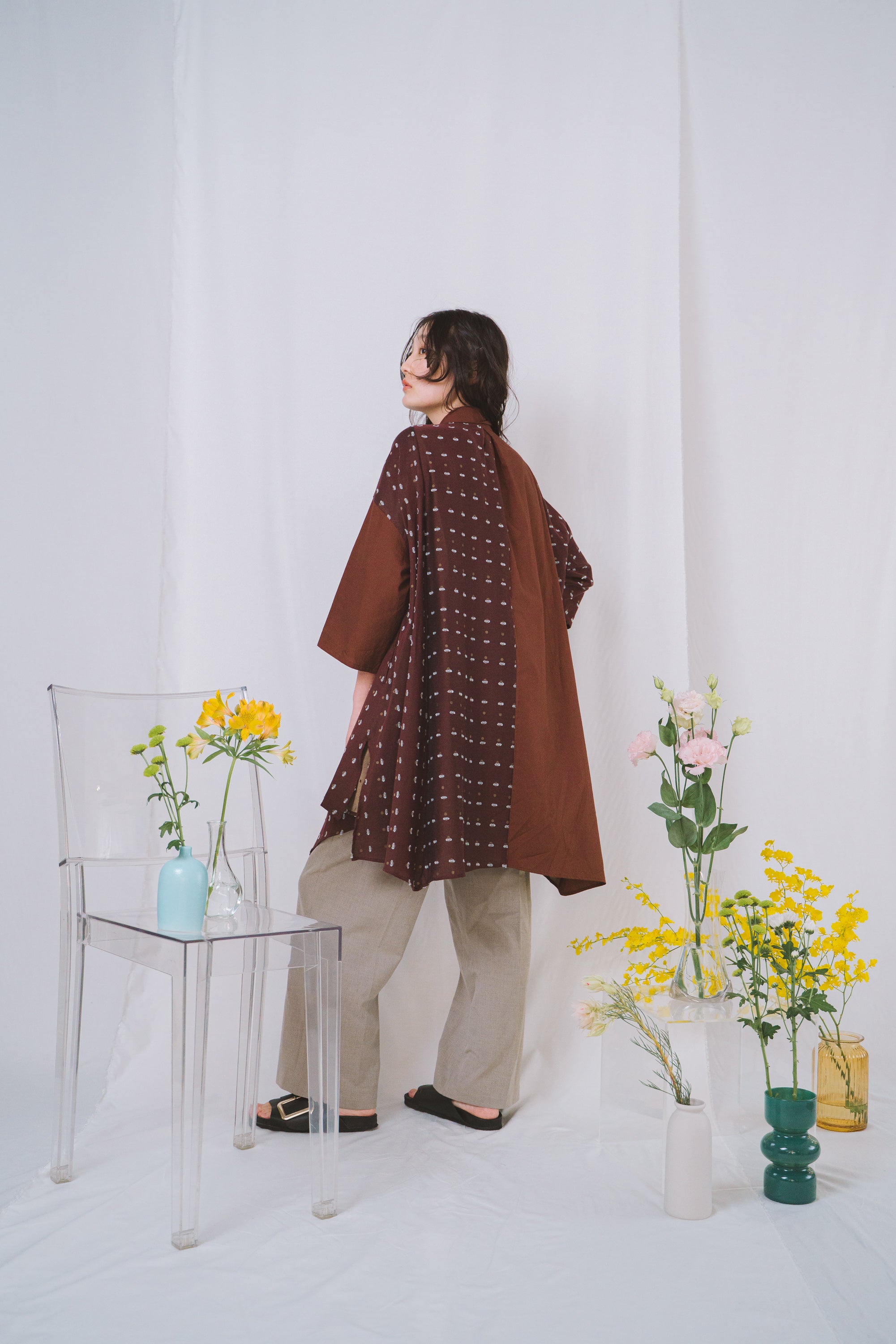 Seed- チュニック col:ブラウン – POLS