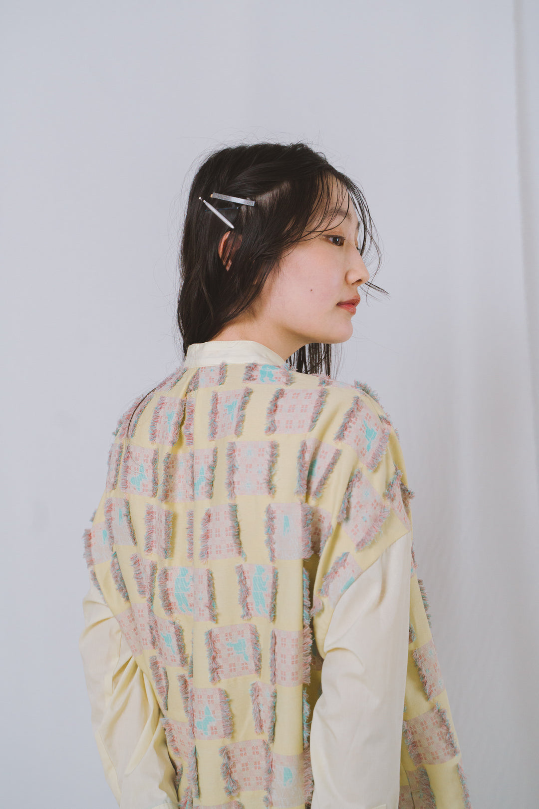 -Forest Check-　シャツワンピース　col:クリーム