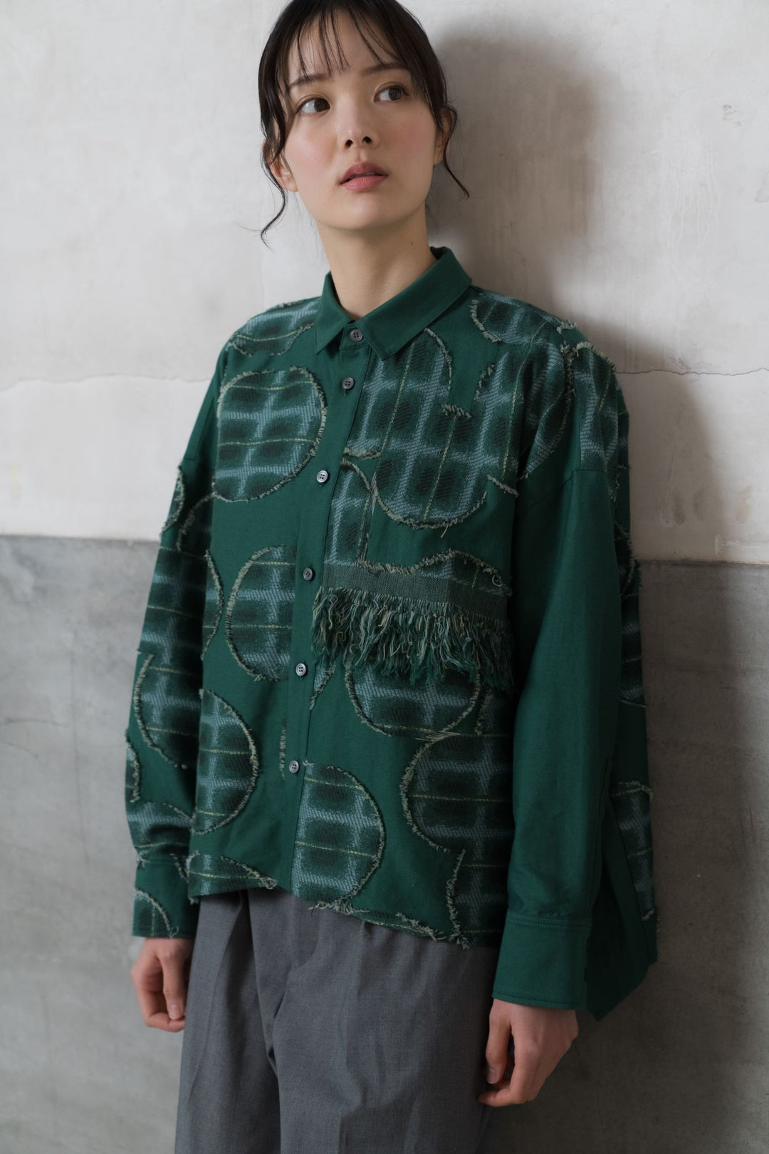 -DEEP FOREST-　シャツ　col:グリーン