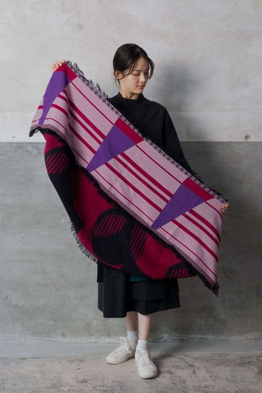 -HORIZON-　MOHIKANストール　col:ピンク