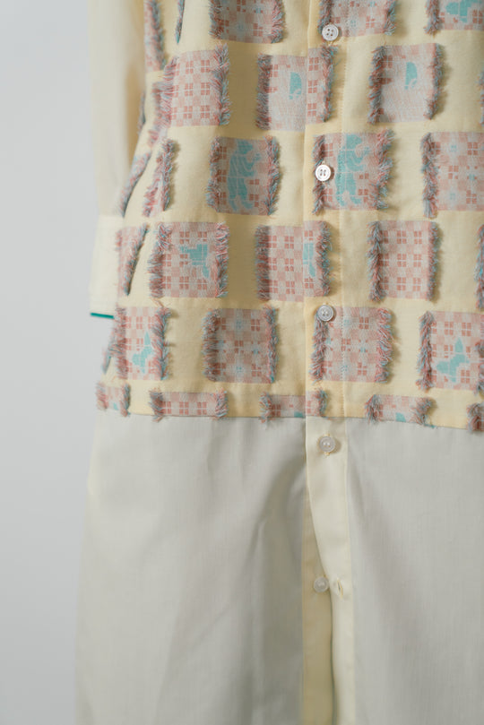 -Forest Check-　シャツワンピース　col:クリーム