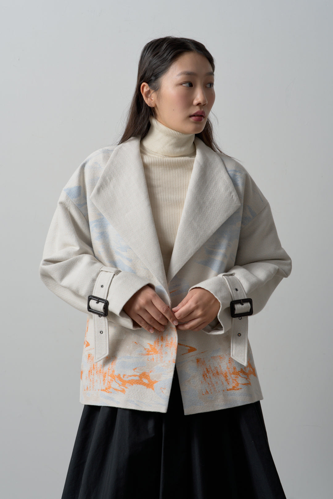 -LAKESIDE-　コート　col:アイボリー