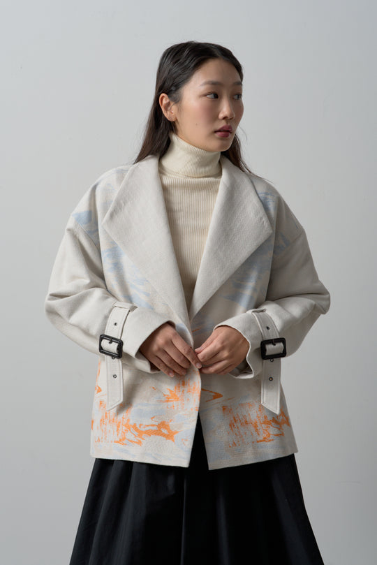 -LAKESIDE-　コート　col:アイボリー