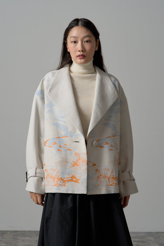 -LAKESIDE-　コート　col:アイボリー