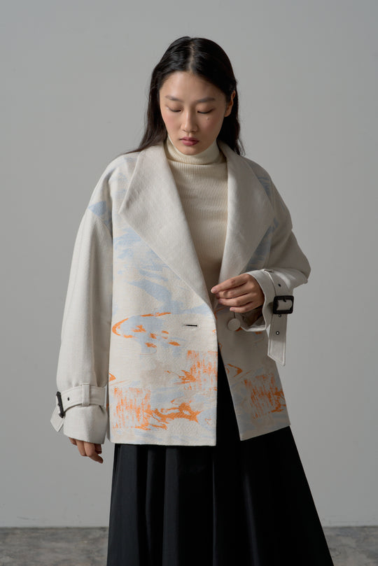 -LAKESIDE-　コート　col:アイボリー