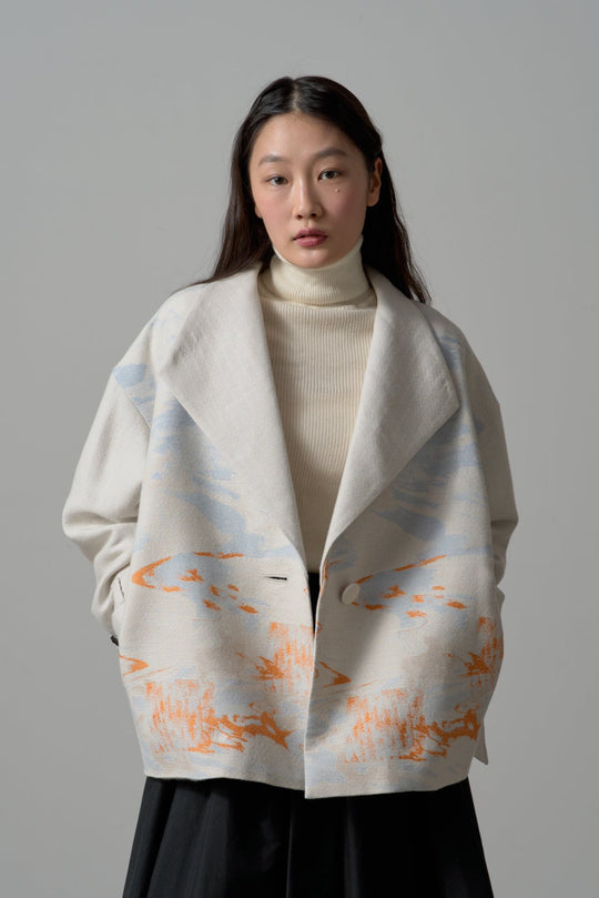 -LAKESIDE-　コート　col:アイボリー