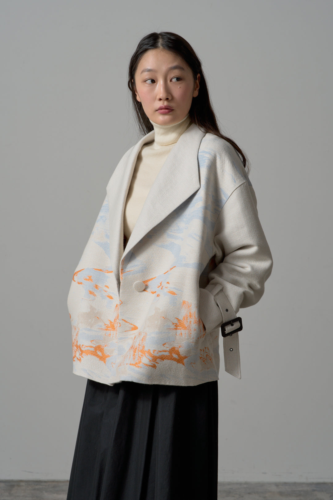 -LAKESIDE-　コート　col:アイボリー