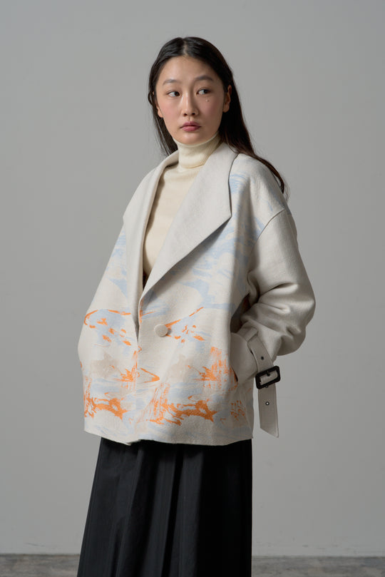 -LAKESIDE-　コート　col:アイボリー