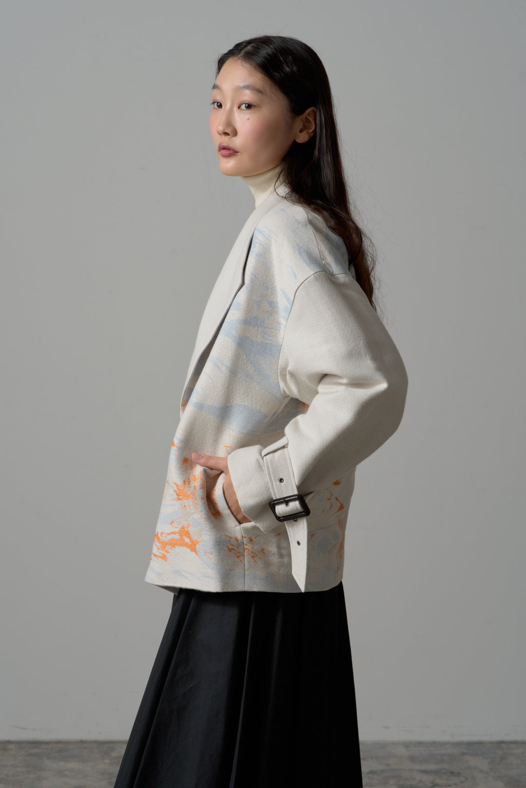 -LAKESIDE-　コート　col:アイボリー