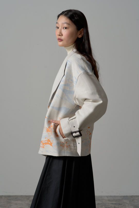 -LAKESIDE-　コート　col:アイボリー