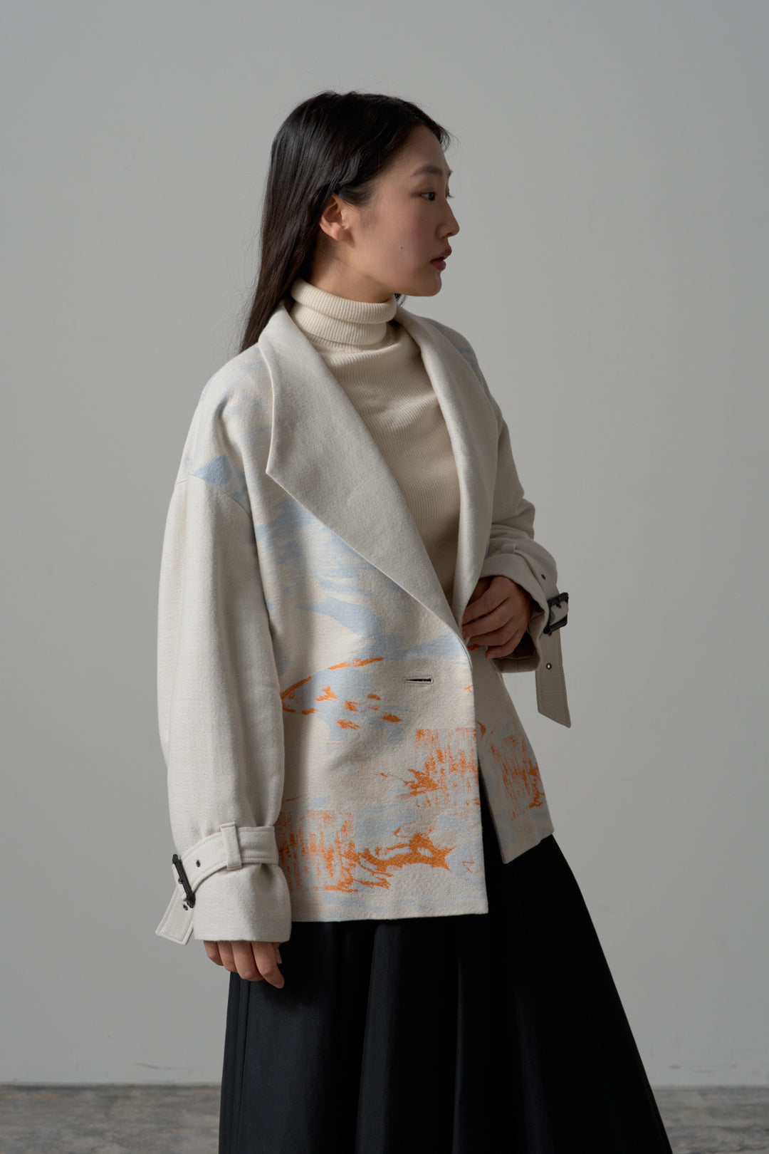 -LAKESIDE-　コート　col:アイボリー