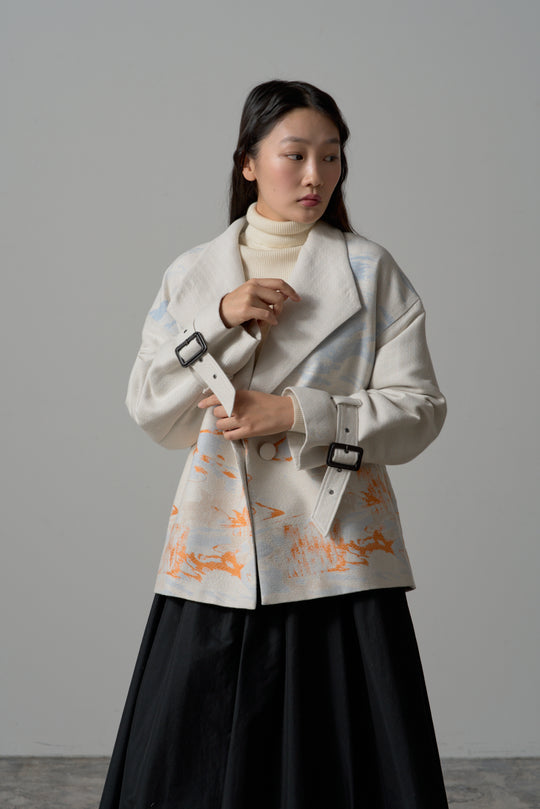 -LAKESIDE-　コート　col:アイボリー