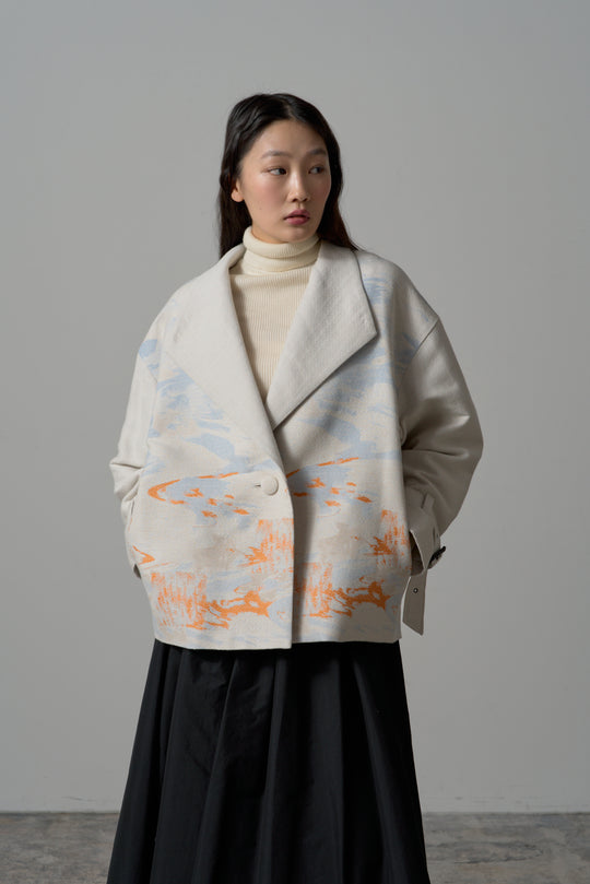 -LAKESIDE-　コート　col:アイボリー