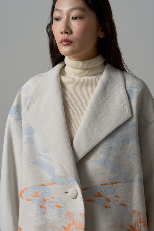 -LAKESIDE-　コート　col:アイボリー