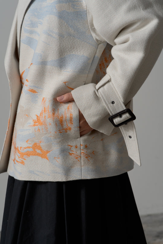 -LAKESIDE-　コート　col:アイボリー