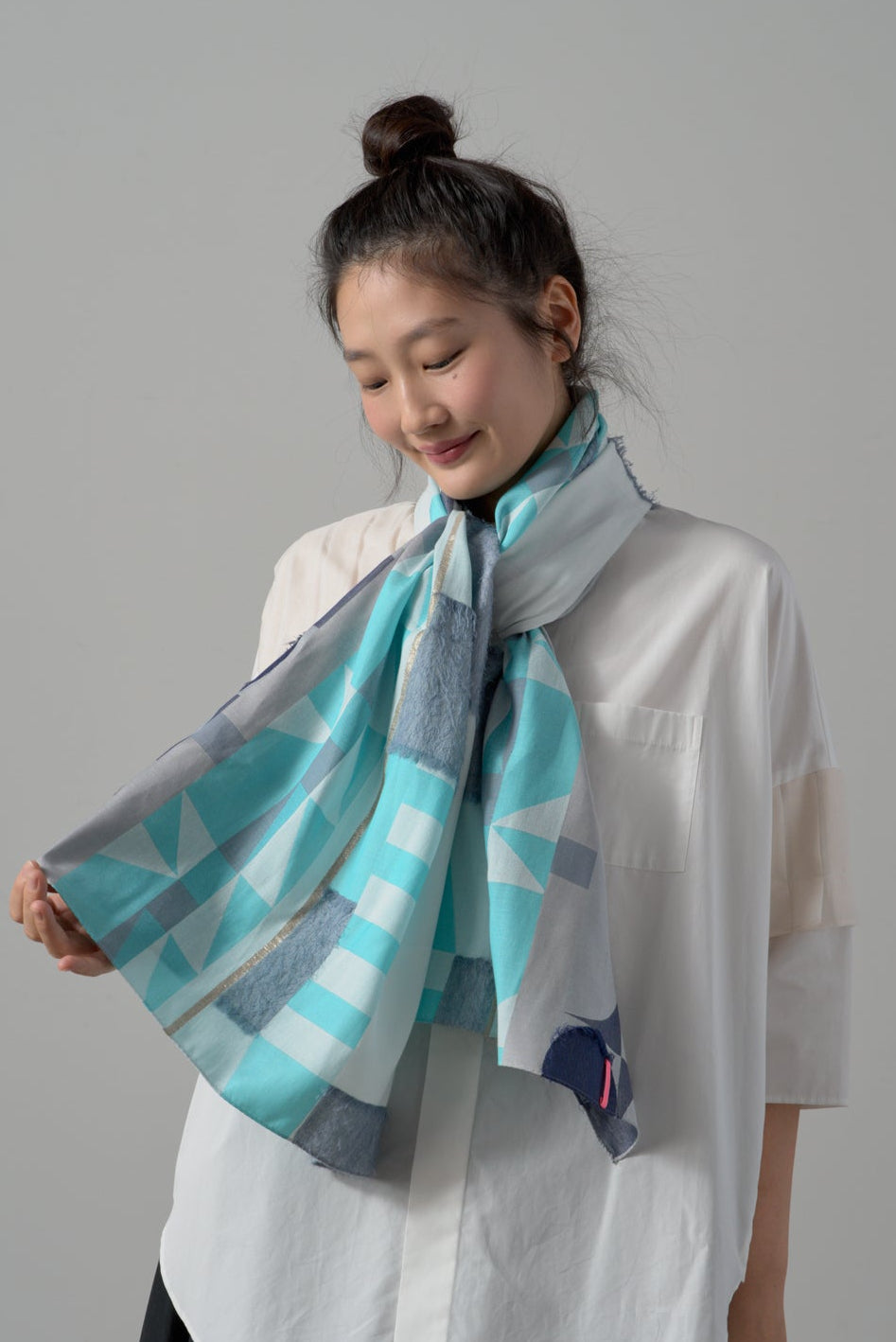 -Oriki-　ロングキュプラストール　col:グレー