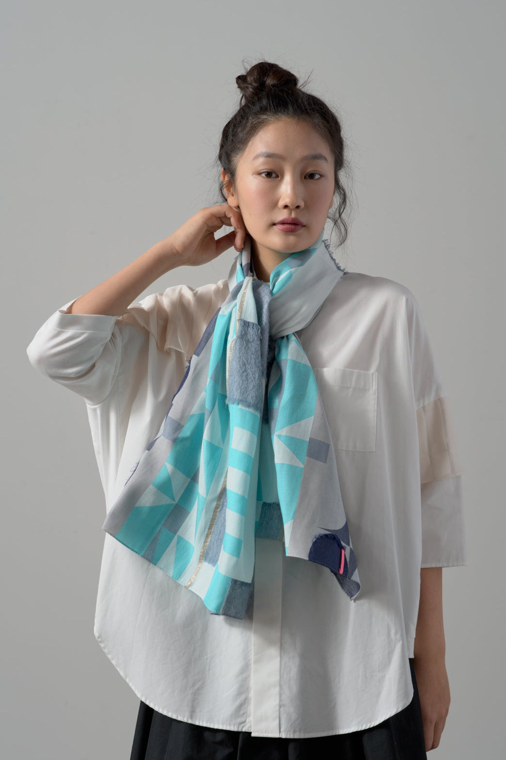 -Oriki-　ロングキュプラストール　col:グレー