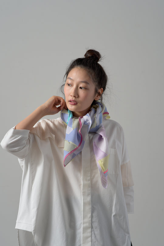 -Yama-　キュプラスカーフ　col:パープル