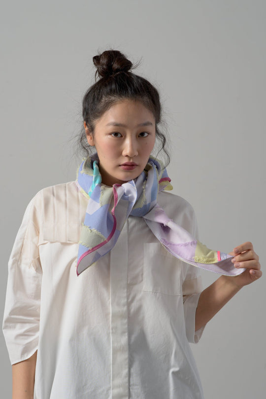 -Yama-　キュプラスカーフ　col:パープル