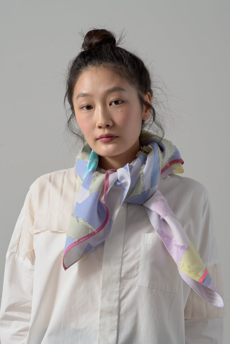 -Yama-　キュプラスカーフ　col:パープル