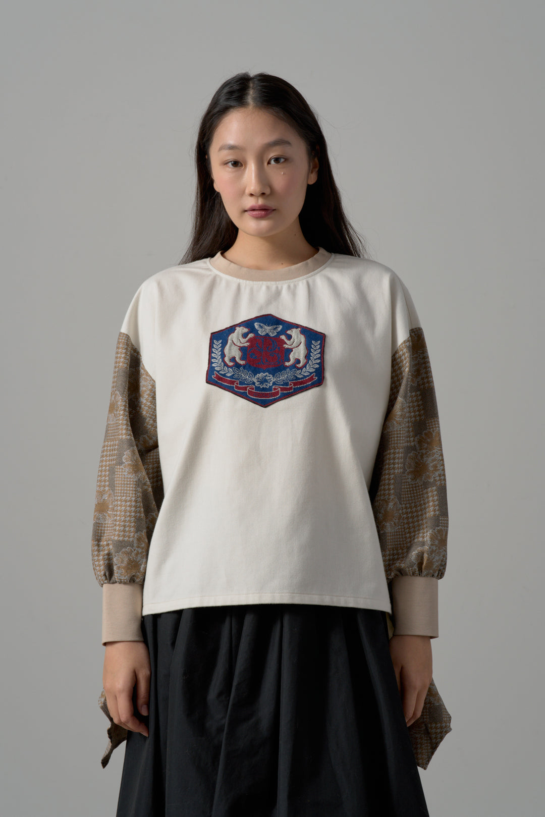 -POLS BEAR EMBLEM-　プルオーバー　col:ベージュ