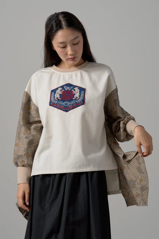 -POLS BEAR EMBLEM-　プルオーバー　col:ベージュ