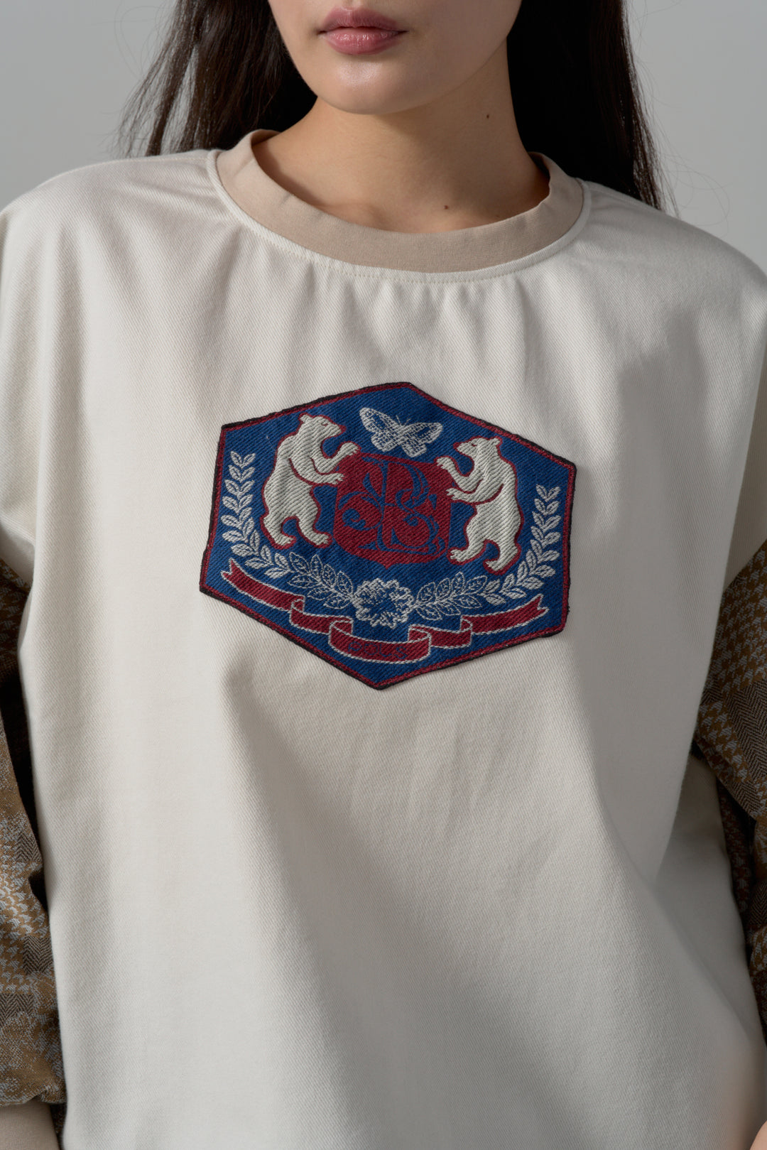 -POLS BEAR EMBLEM-　プルオーバー　col:ベージュ