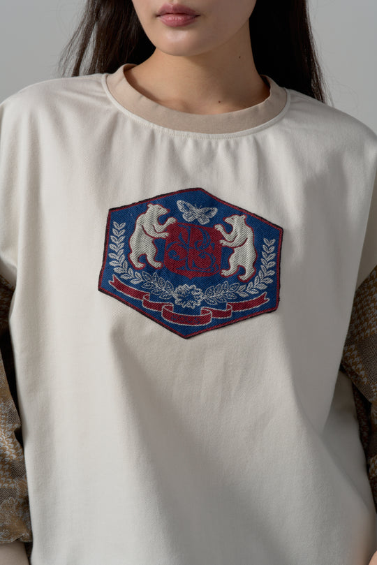 -POLS BEAR EMBLEM-　プルオーバー　col:ベージュ