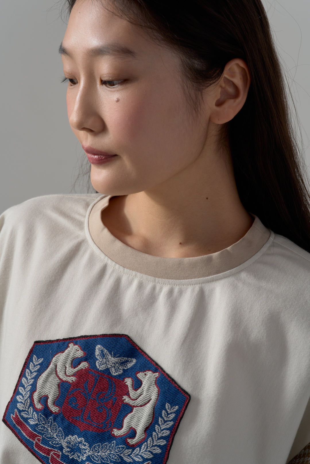 -POLS BEAR EMBLEM-　プルオーバー　col:ベージュ