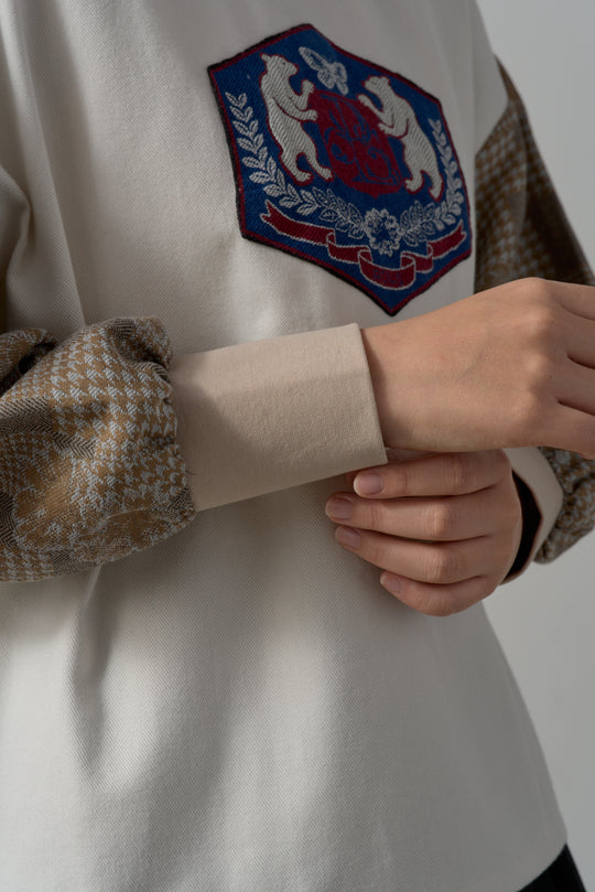 -POLS BEAR EMBLEM-　プルオーバー　col:ベージュ