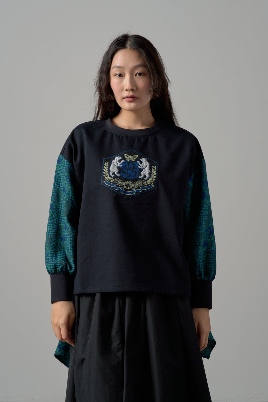 -POLS BEAR EMBLEM-　プルオーバー　col:ネイビー