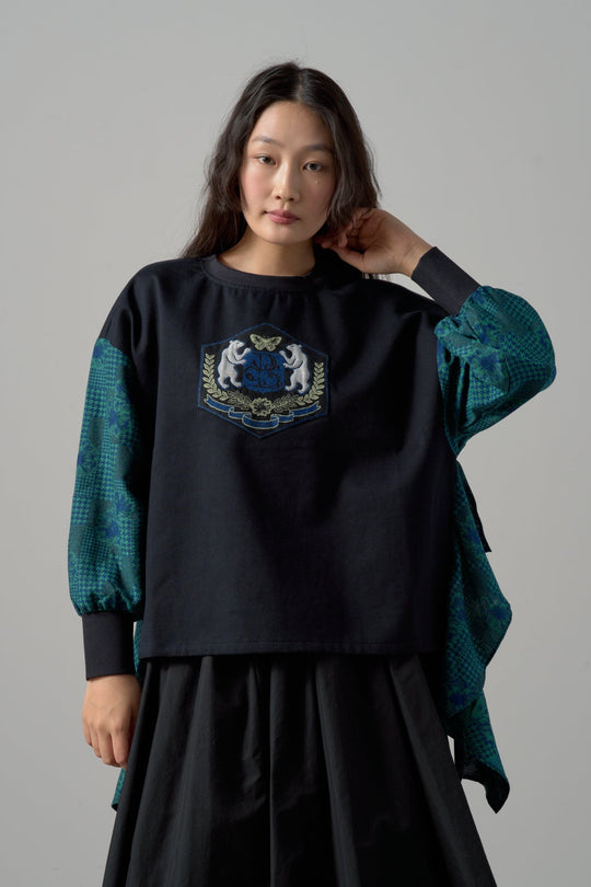 -POLS BEAR EMBLEM-　プルオーバー　col:ネイビー