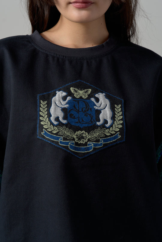 -POLS BEAR EMBLEM-　プルオーバー　col:ネイビー