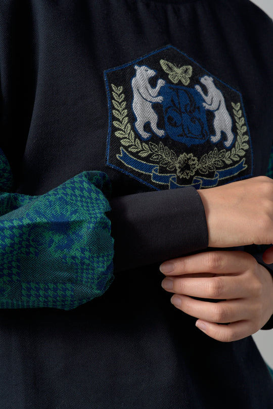 -POLS BEAR EMBLEM-　プルオーバー　col:ネイビー