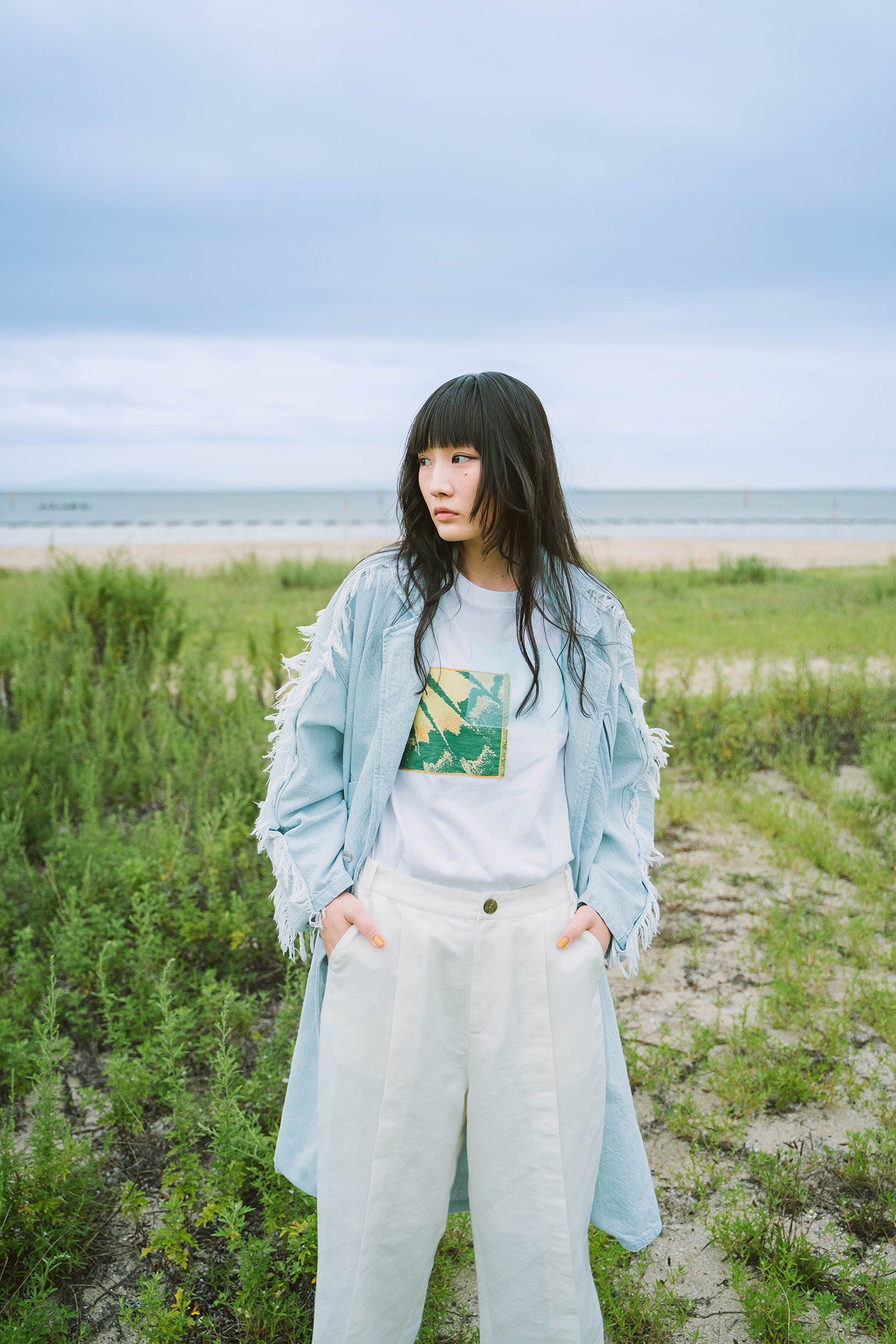 Sazanami- デニムコート col:アイスブリーチ – POLS