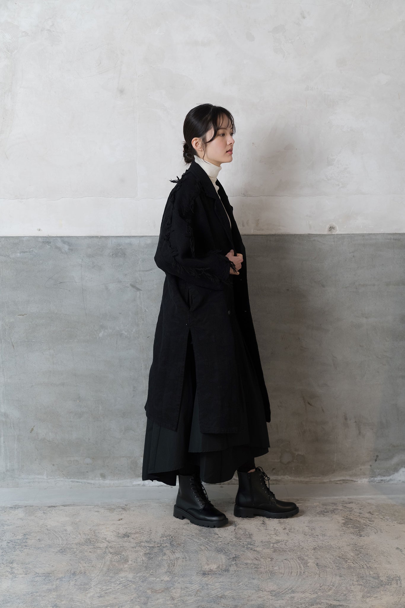 Sazanami- デニムコート col:ブラック – POLS