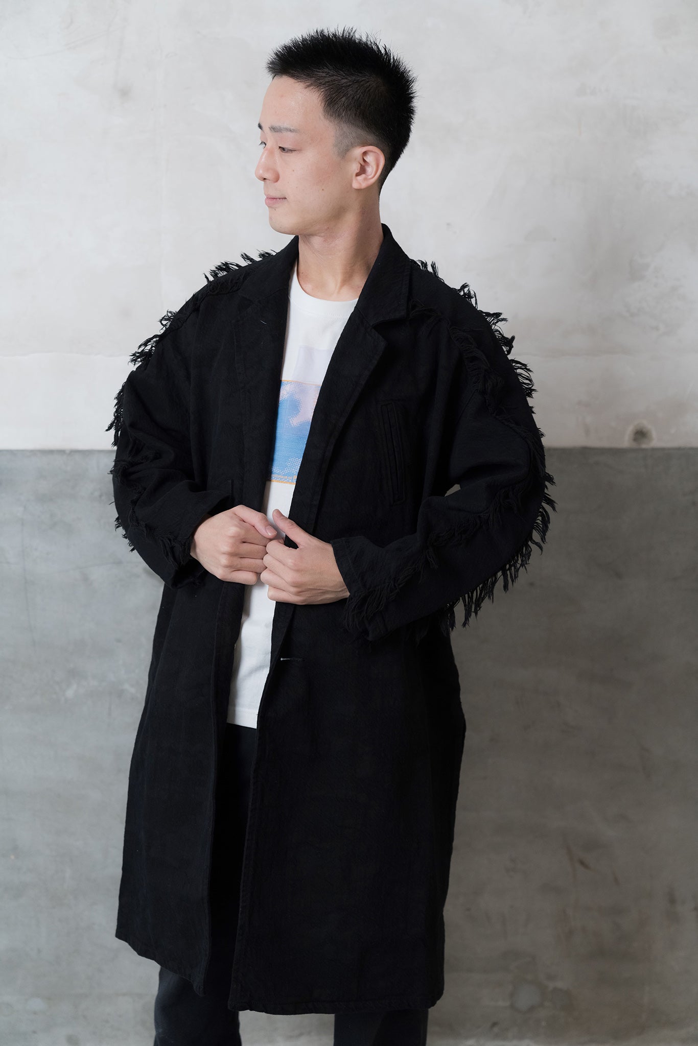 Sazanami- デニムコート col:ブラック – POLS