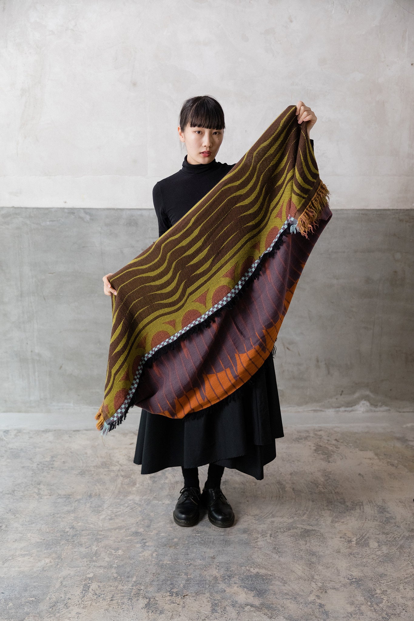 Breeze- MOHIKAN WOOLストール col: ブラウン – POLS