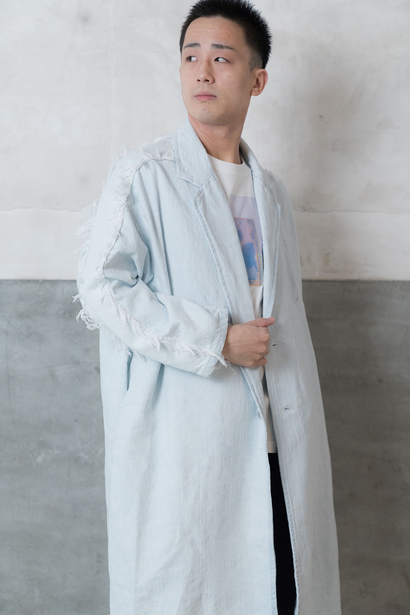 Sazanami- デニムコート col:アイスブリーチ – POLS