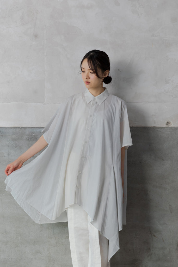 新品未使用 ババグーリ コットンストライプチュニック グレーMsize MINIストライプ チュニック col:グレー – POLS