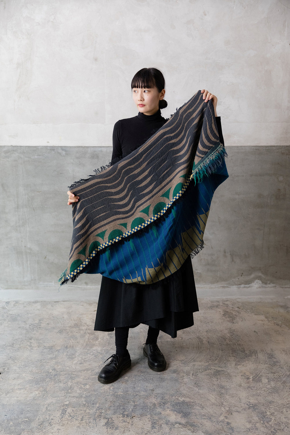 -Breeze-　MOHIKAN WOOLストール　col: グレー