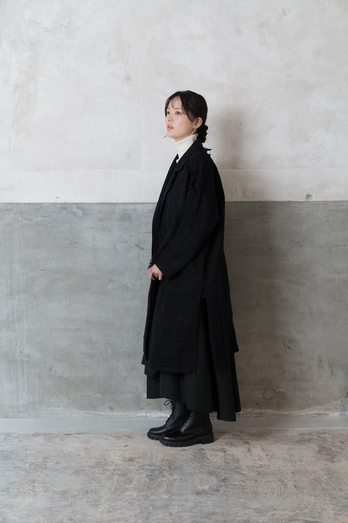 Sazanami- デニムコート col:ブラック – POLS