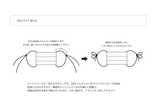 - Hako -　POLSマスク　col:ネイビー
