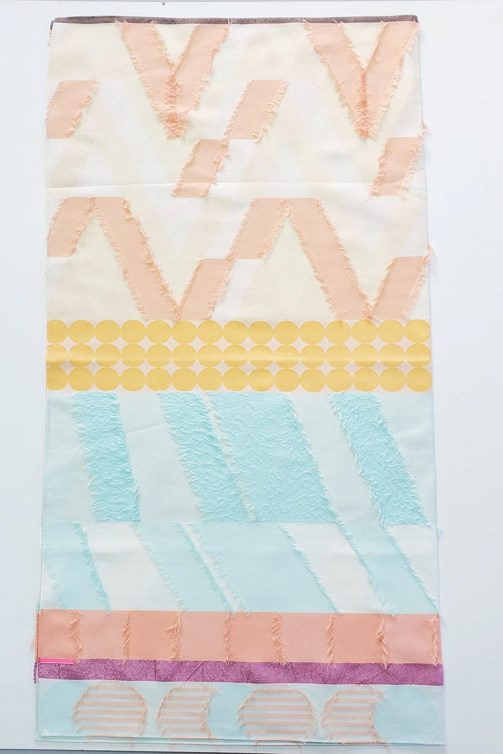 -Yama-　キュプラスカーフ　col:オレンジグリーン