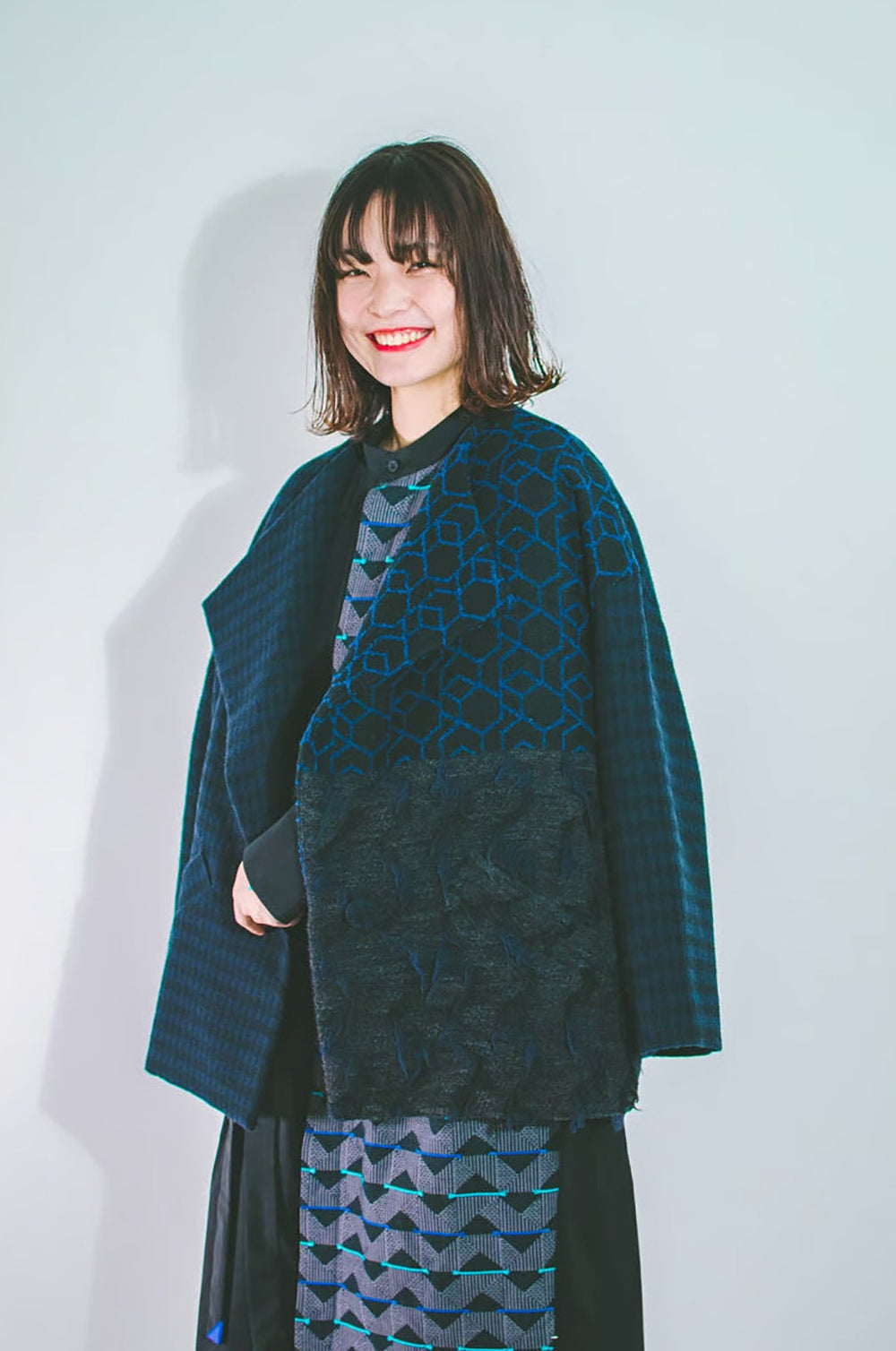 -TRIO-　ショートコート　col:ダークネイビー