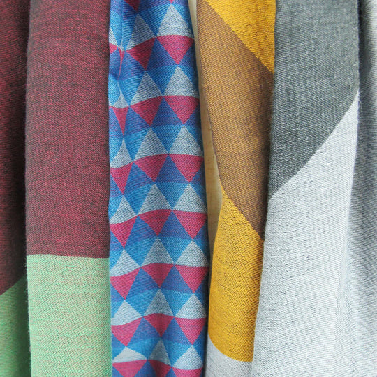 播州織レイヤーストール　col:ブラック(0002)