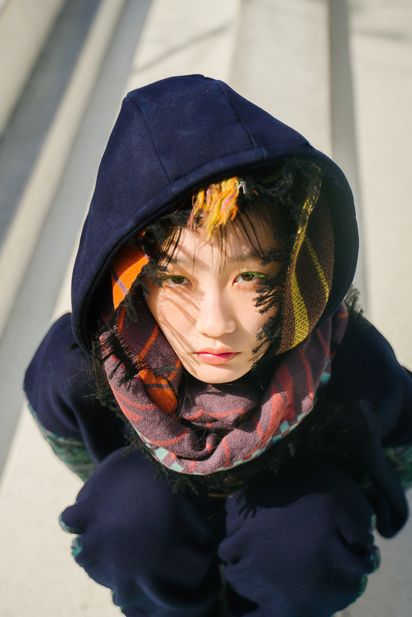 Breeze- MOHIKAN WOOLストール col: ブラウン – POLS